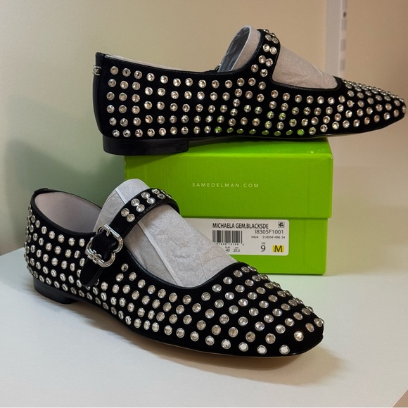 Sam Edelman Shoes - Sam Edelman Women's Michaela Gem Mary Jane Flats Size 9